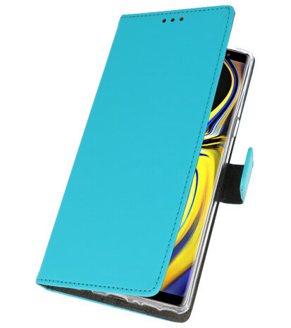 Blauw Wallet Cases Hoesje voor Samsung Galaxy Note 9