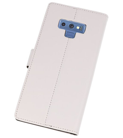 Wit Wallet Cases Hoesje voor Samsung Galaxy Note 9