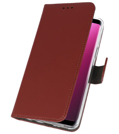 Bruin Wallet Cases Hoesje voor Samsung Galaxy S9