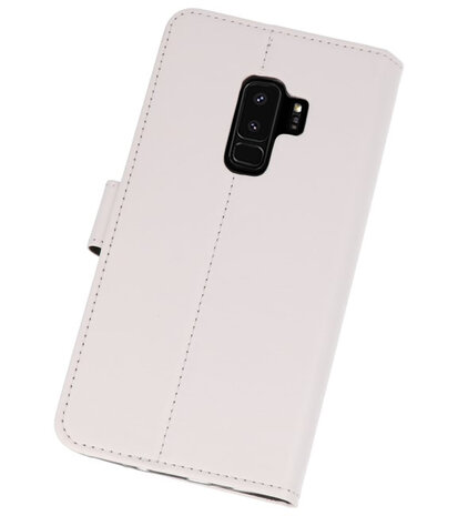 Wit Bookstyle Wallet Cases Hoesje voor Samsung Galaxy S9 Plus