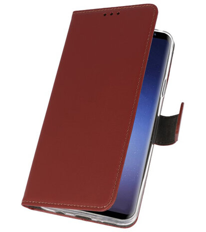 Bruin Wallet Cases Hoesje voor Samsung Galaxy S9 Plus 