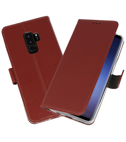 Bruin Wallet Cases Hoesje voor Samsung Galaxy S9 Plus 