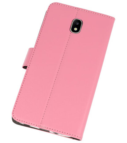 Roze Wallet Cases Hoesje voor Samsung Galaxy J7 2018