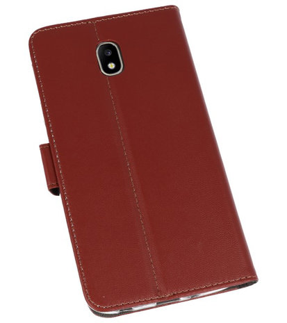 Bruin Wallet Cases Hoesje voor Samsung Galaxy J7 2018