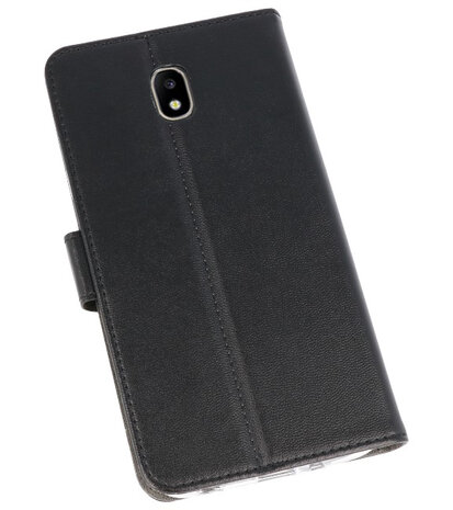 Zwart Wallet Cases Hoesje voor Samsung Galaxy J7 2018