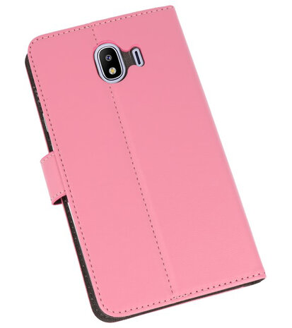 Roze Wallet Cases Hoesje voor Samsung Galaxy J4 2018