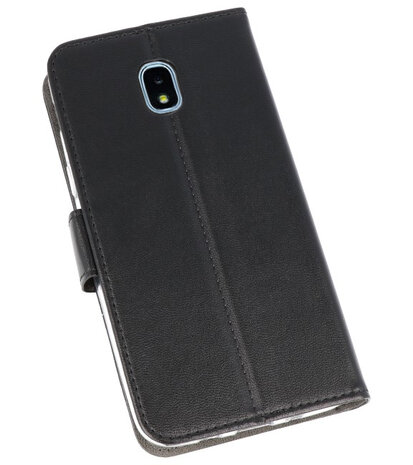 Zwart Wallet Cases Hoesje voor Samsung Galaxy J3 2018