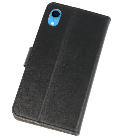 Zwart Wallet Cases Hoesje voor iPhone XR