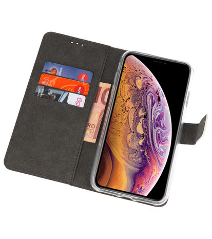 Wit Wallet Cases Hoesje voor iPhone XS Max 