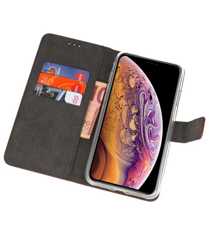 Bruin Wallet Cases Hoesje voor iPhone XS Max 