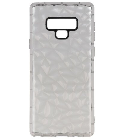 Galaxy Note 9 Hoesje Geometric Style Grijs