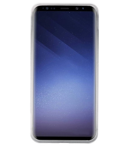 Zilver - Transparant Magnetisch Back Cover Galaxy S9 Plus