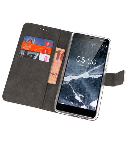 Wallet Cases Hoesje voor Nokia 5.1 Wit