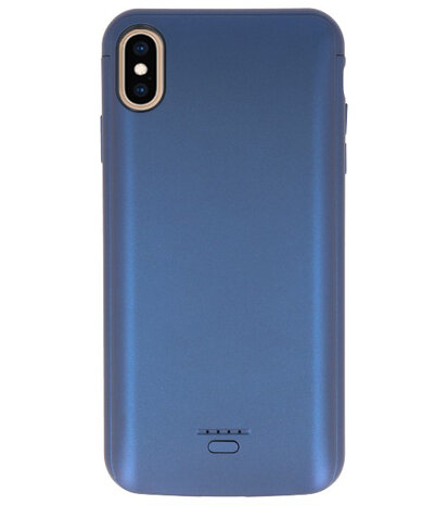 Battery Case voor iPhone XS Max 5000 mAh Blauw