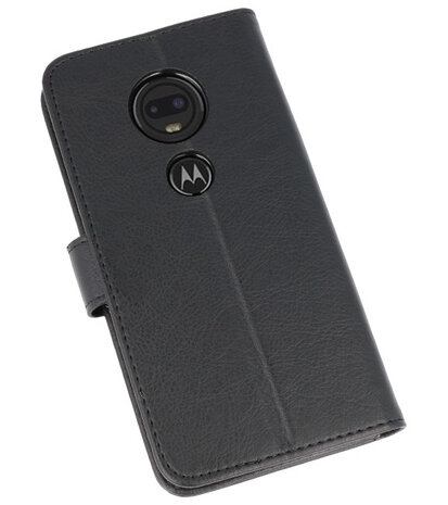 Bookstyle Wallet Cases Hoesje voor Moto G7 Zwart