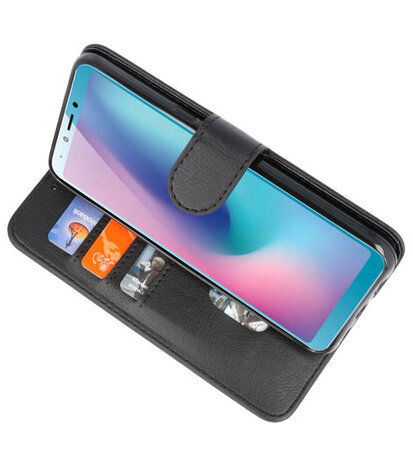 Bookstyle Wallet Cases Hoesje voor Samsung Galaxy A6s Zwart