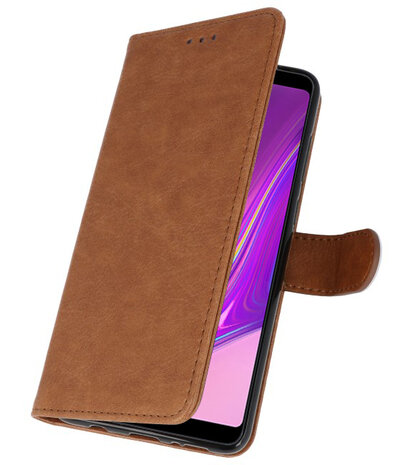 Bookstyle Wallet Cases Hoesje voor Samsung Galaxy A9 2018 Bruin