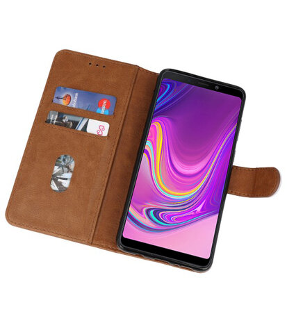 Bookstyle Wallet Cases Hoesje voor Samsung Galaxy A9 2018 Bruin
