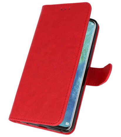 Bookstyle Wallet Cases Hoesje voor Huawei Mate 20 Pro Rood