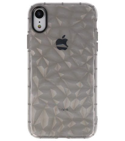 Grijs Geometric Style Siliconen Hoesjes voor iPhone XR