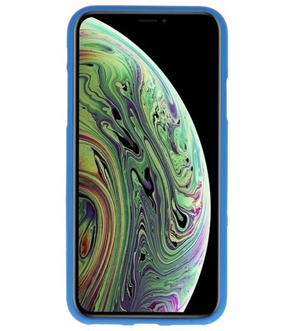 Color TPU Hoesje voor iPhone XS / X Navy