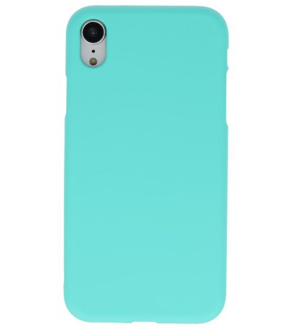 Color TPU Hoesje voor iPhone XR Turquoise