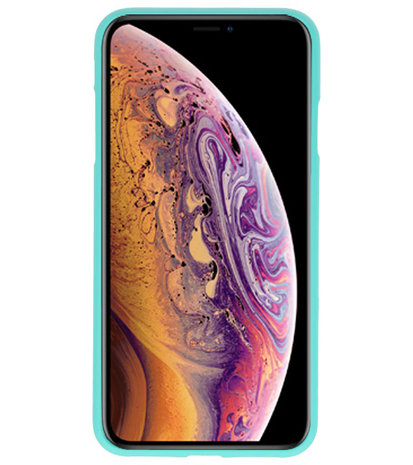 Color TPU Hoesje voor iPhone XS Max Turquoise