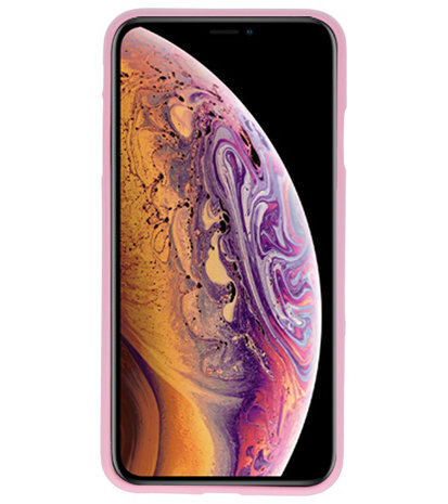 Color TPU Hoesje voor iPhone XS Max Roze