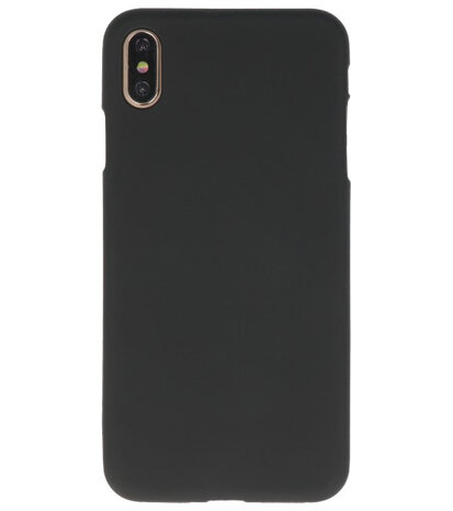 Color TPU Hoesje voor iPhone XS Max Zwart