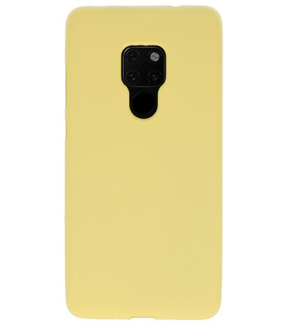 Color TPU Hoesje voor Huawei Mate 20 Geel