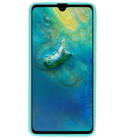 Color TPU Hoesje voor Huawei Mate 20 Turquoise