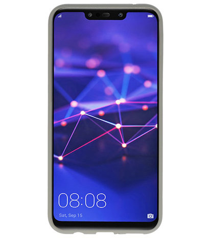 Color TPU Hoesje voor Huawei Mate 20 Lite Grijs