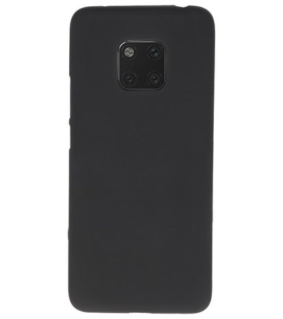 Color TPU Hoesje voor Huawei Mate 20 Pro Zwart