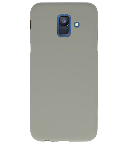 Color TPU Hoesje voor Samsung Galaxy A6 2018 Grijs