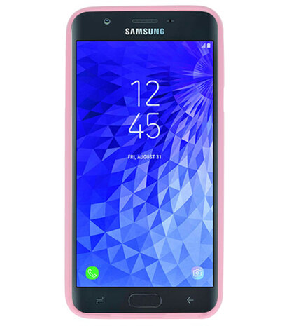 Color TPU Hoesje voor Samsung Galaxy J7 2018 Roze