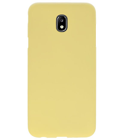 Color TPU Hoesje voor Samsung Galaxy J7 2018 Geel