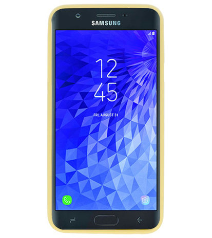 Color TPU Hoesje voor Samsung Galaxy J7 2018 Geel