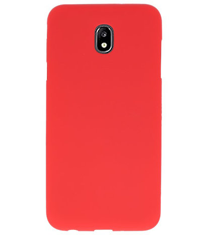 Color TPU Hoesje voor Samsung Galaxy J7 2018 Rood