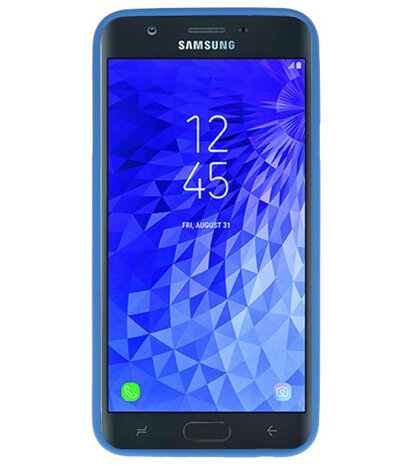 Color TPU Hoesje voor Samsung Galaxy J7 2018 Navy