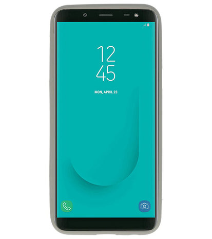 Color TPU Hoesje voor Samsung Galaxy J6 Grijs