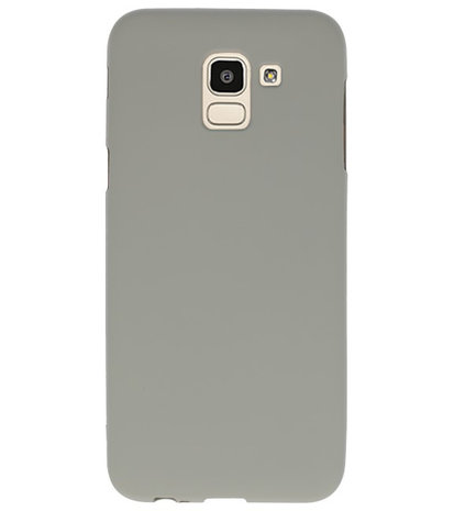 Color TPU Hoesje voor Samsung Galaxy J6 Grijs