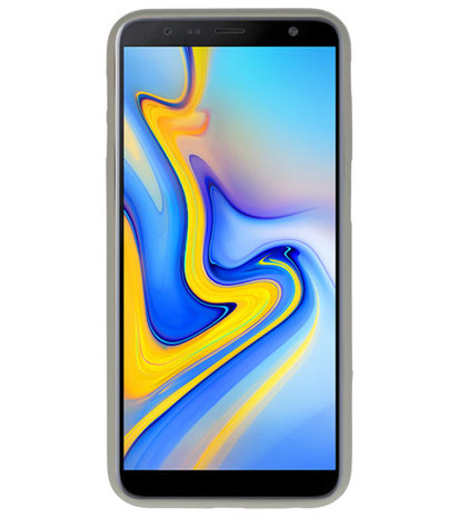 Color TPU Hoesje voor Samsung Galaxy J6 Plus Grijs