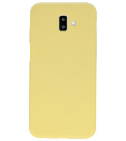 Color TPU Hoesje voor Samsung Galaxy J6 Plus Geel
