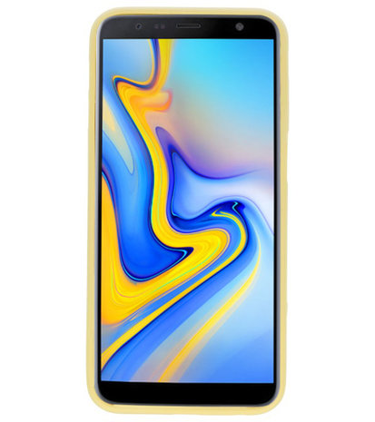 Color TPU Hoesje voor Samsung Galaxy J6 Plus Geel