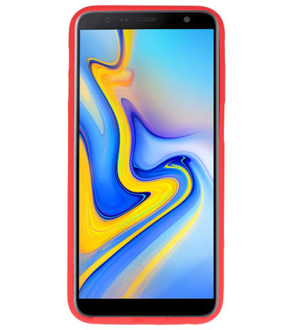 Color TPU Hoesje voor Samsung Galaxy J6 Plus Rood