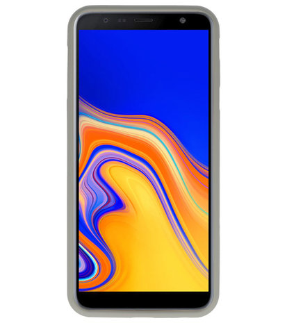 Color TPU Hoesje voor Samsung Galaxy J4 Plus Grijs