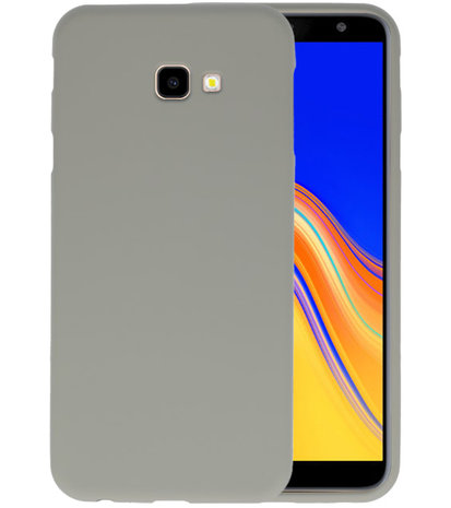 Samsung Galaxy J4 Plus Hoesje TPU Grijs - Bestcases.nl