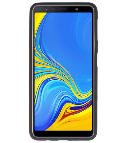 Color TPU Hoesje voor Samsung Galaxy A7 2018 Zwart
