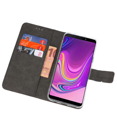 Wallet Cases Hoesje voor Samsung Galaxy A9 2018 Wit