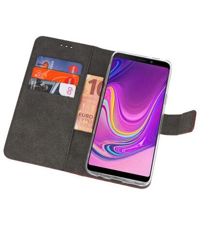 Wallet Cases Hoesje voor Samsung Galaxy A9 2018 Bruin